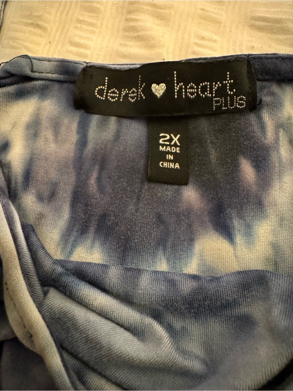 Derek Heart Navy & Light Blue Tie-Dye Knotted-Strap Jumpsuit - Picture 2 of 2